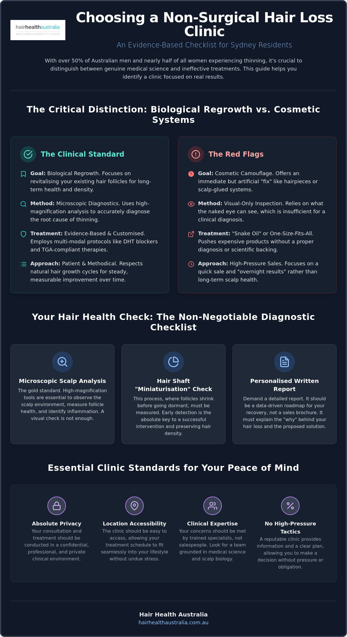 Choosing a Non-Surgical Hair Loss Clinic in Sydney: The 2026 Essential Checklist
