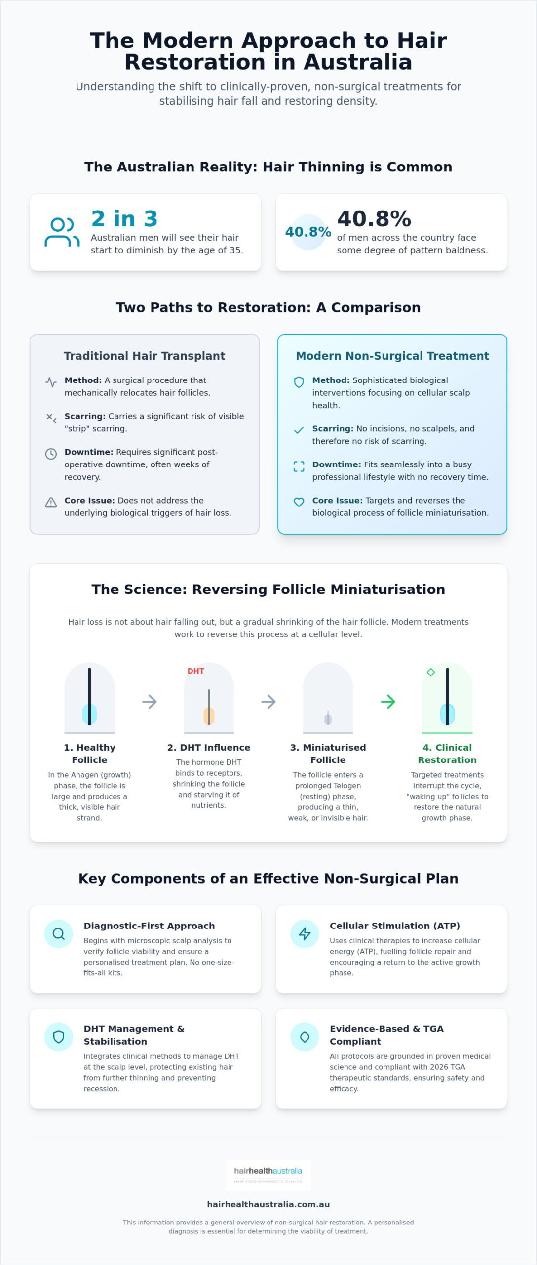 Non-Surgical Baldness Regrowth Treatment in Australia: The 2026 Clinical Guide