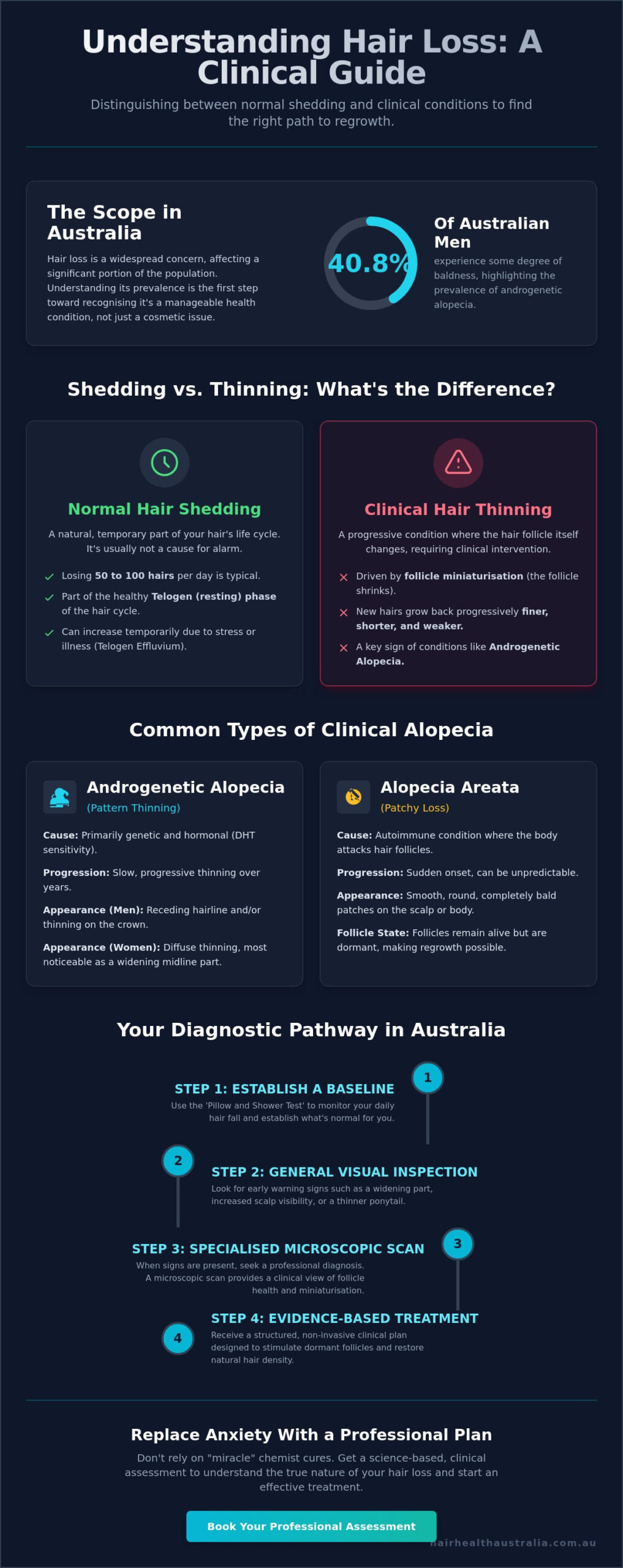 Hair Thinning vs. Alopecia: A Clinical Guide to Identifying Hair Loss