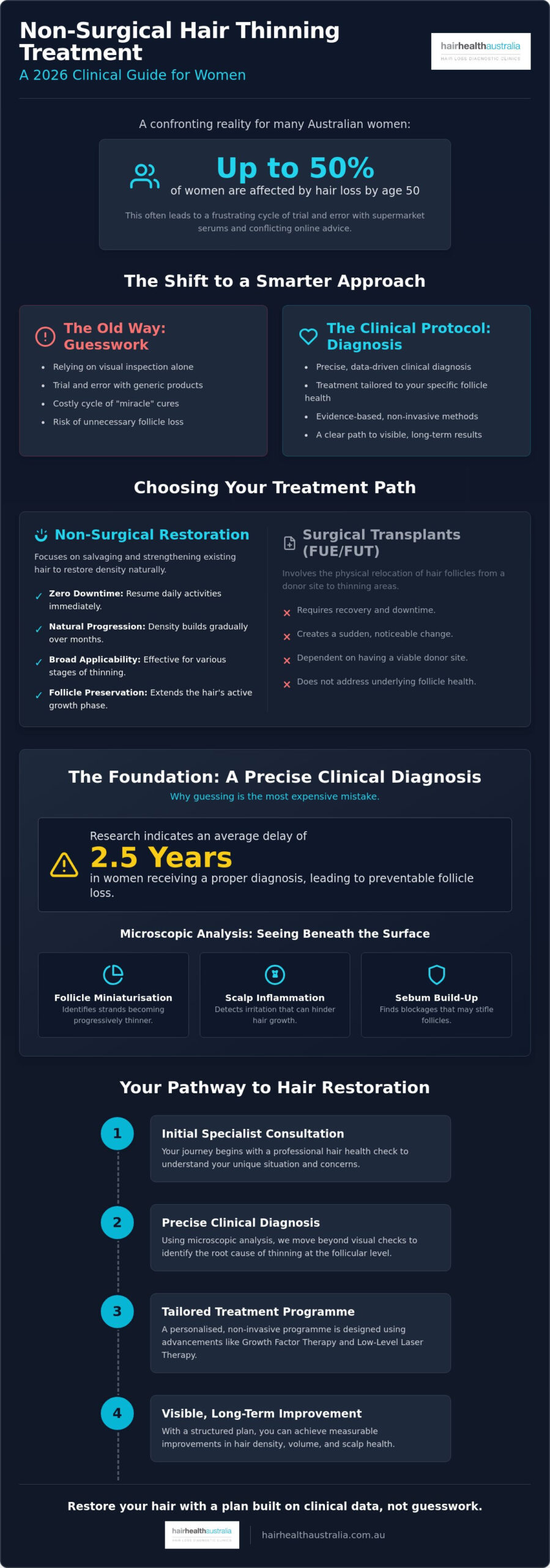 Non-Surgical Hair Thinning Treatment for Women: The 2026 Clinical Guide