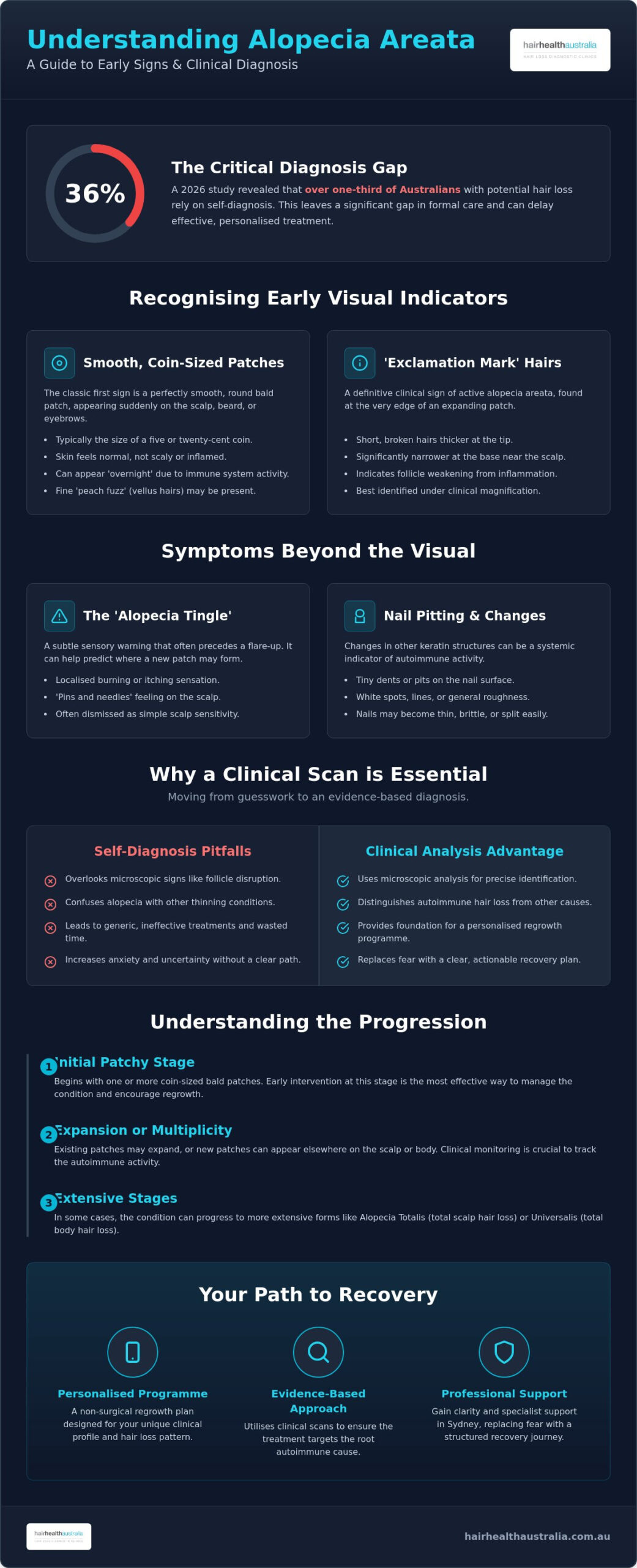 Early Signs of Alopecia Areata: A Clinical Guide to Identification and Recovery