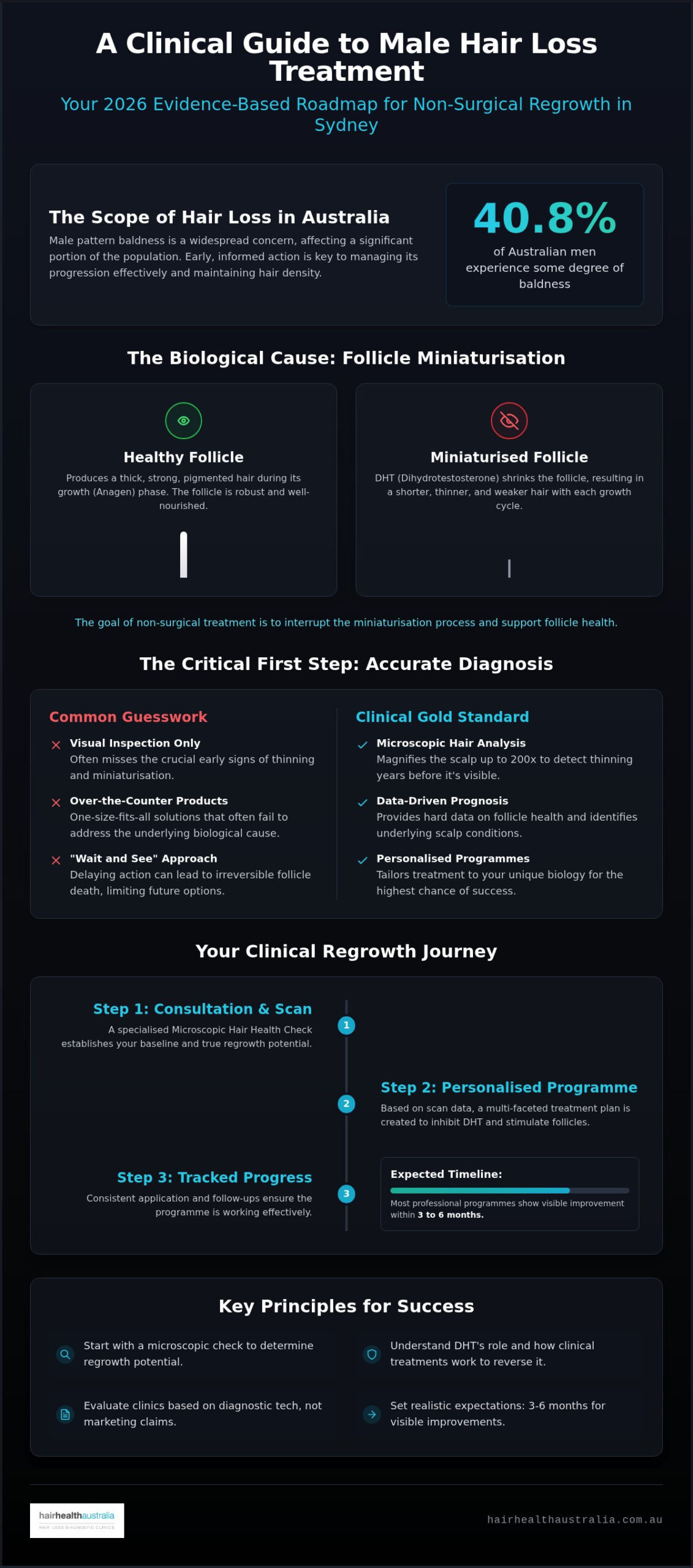 Male Hair Loss Treatment Sydney: The 2026 Clinical Buying Guide